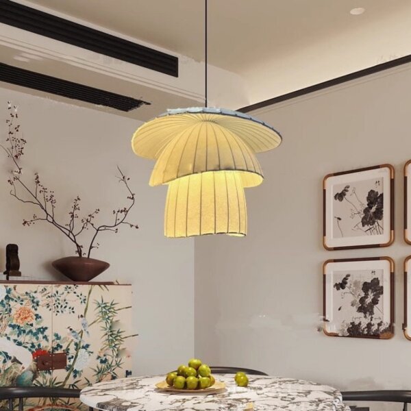 H30CM Warm White Silk Pendant Light - 图片 3