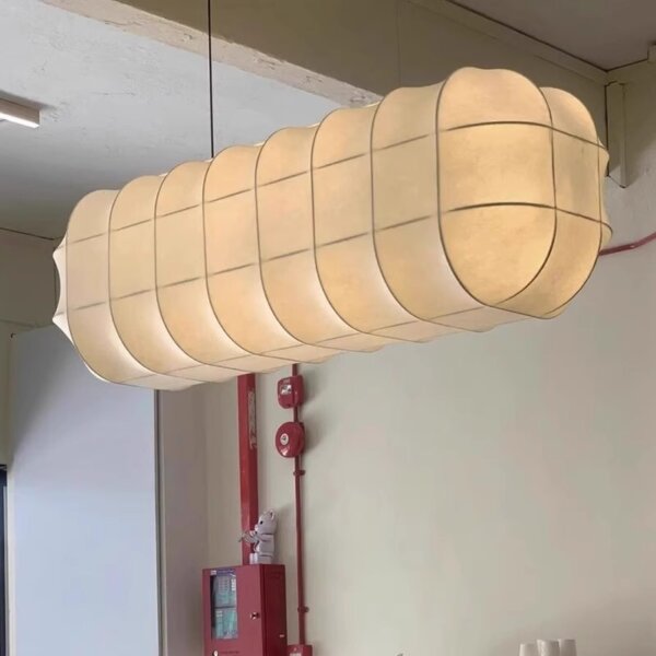 H41CM Cuboid Silk Pendant Lamp - 图片 3