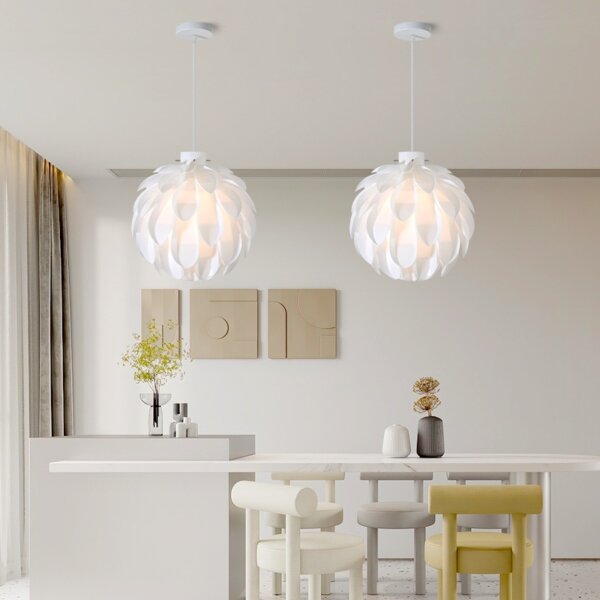 Petal Pinecone Acrylic Pendant Lamp - 图片 3