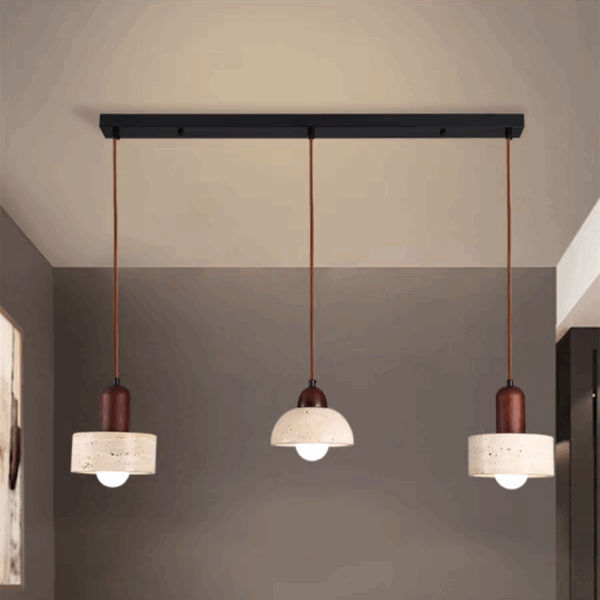 E27/E26 Yellow Brown Pendant Light - 图片 3