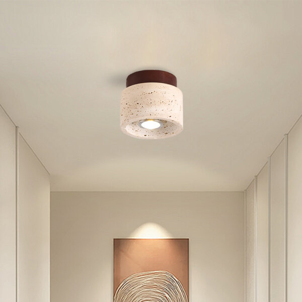 LED Yellow Stone Small Ceiling Light - 图片 3