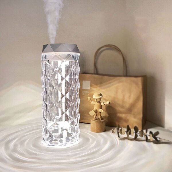 Crystal USB Air Humidifier Table Lamp - 图片 3