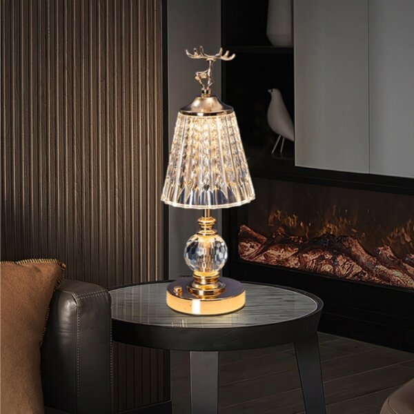 Metal Golden Acrylic Table Light - 图片 3