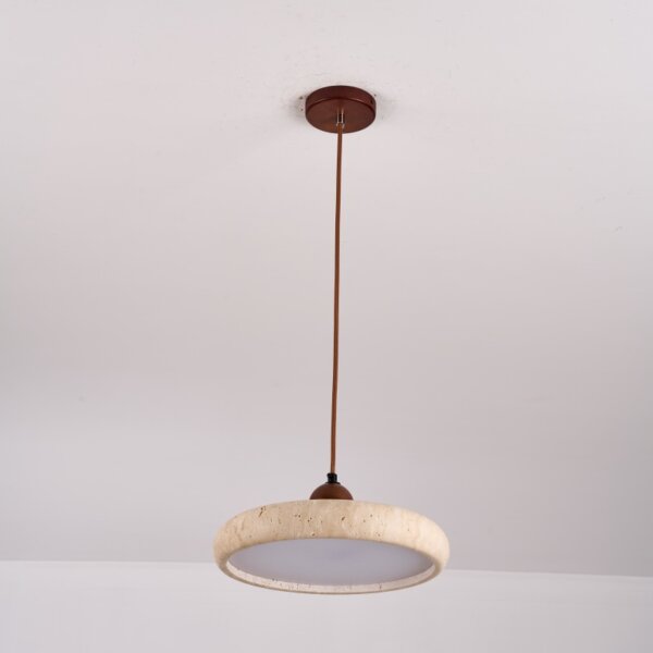 H13cm Natural Stone LED Pendant Light - 图片 3