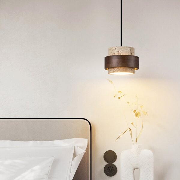 D17cm Yellow Stone LED Pendant Lamp - 图片 3