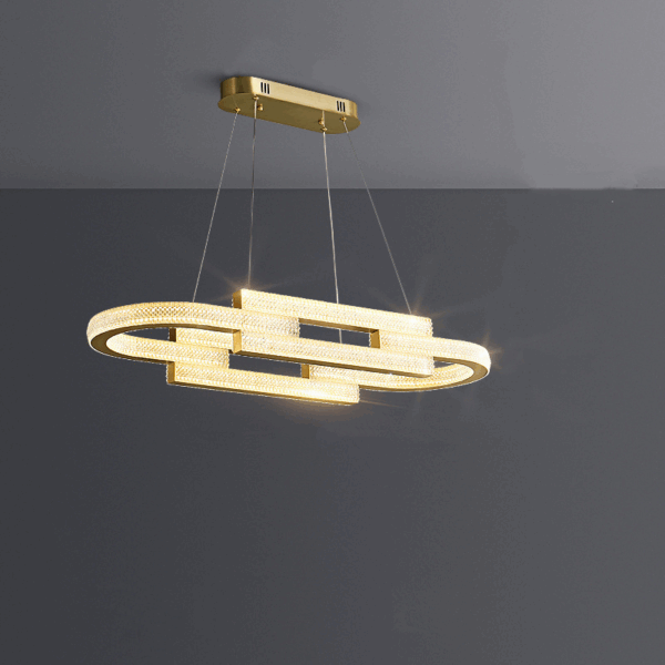 H12CM Copper Double-Sided Pendant Light - 图片 3