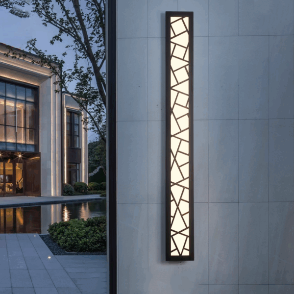 Iron Acrylic Black LED Wall Lamp - 图片 3