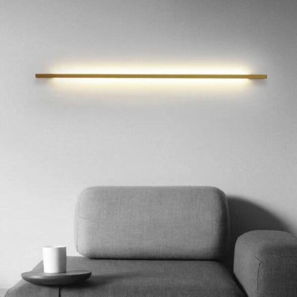 Iron Silicone LED Linear Wall Lamp - 图片 3