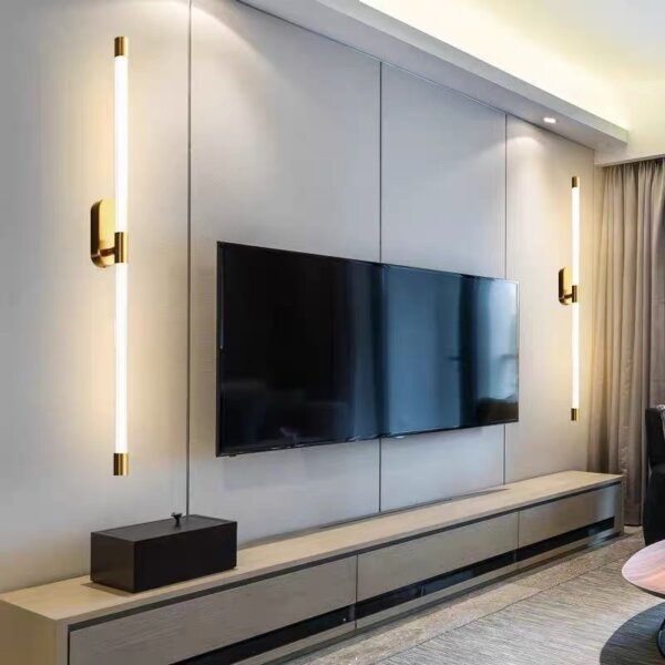 Iron Acrylic Linear Long Wall Light - 图片 3
