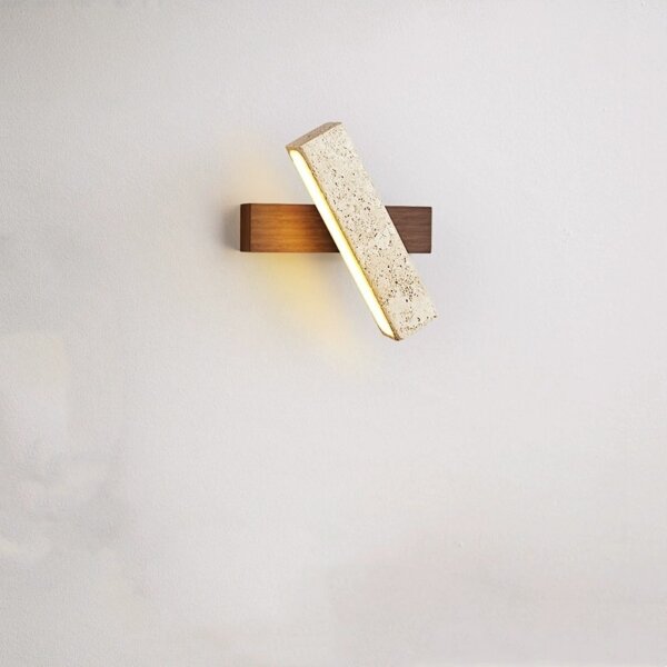 L20cm Cuboid Stone Reading LED Wall Light - 图片 3
