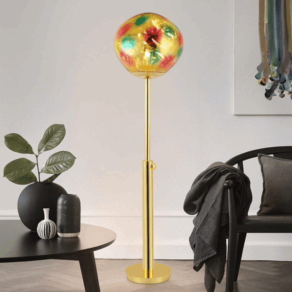 H145cm Metal PVC Lava LED Floor Lamp - 图片 3