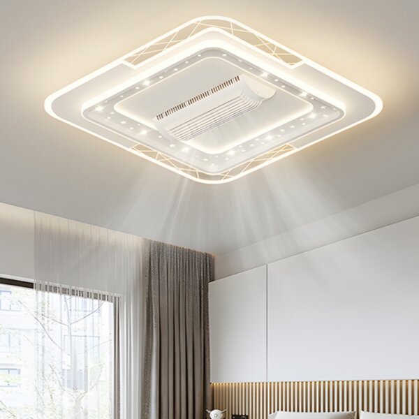 Large Wind Bladeless LED Ceiling Fan Lamp - 图片 3