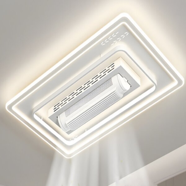 W65cm Leafless Ceiling Fan Lamp - 图片 3