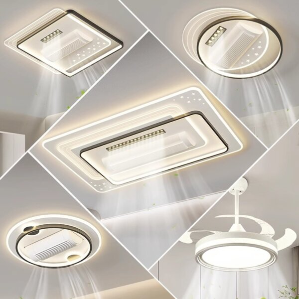 50/120W Bladeless Ceiling Fan Light - 图片 3