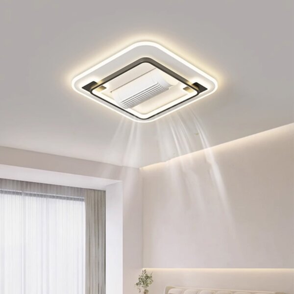 W68cm Leafless LED Ceiling Fan Light - 图片 3