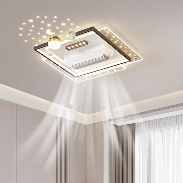 Natural Wind Bladeless Ceiling Fan Lamp - 图片 3
