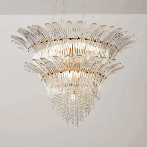 4-17 Heads Glass Crystal Pendant Lamp