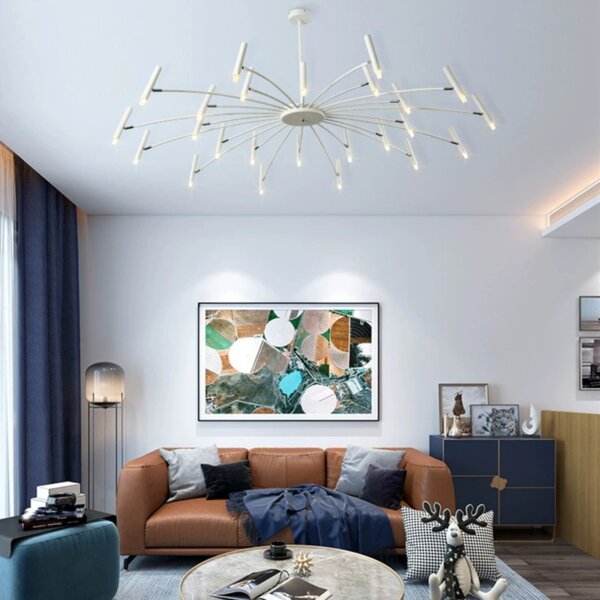 G9 Iron Large Black White Pendant Light - 图片 3