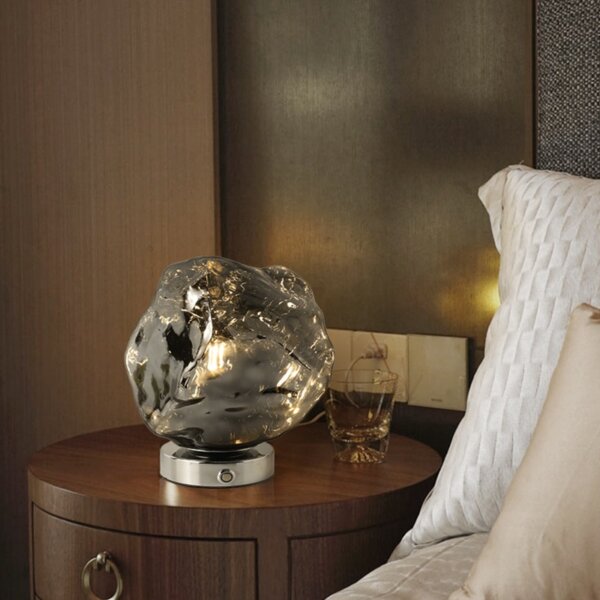 H20cm Aluminum Glass Table Light - 图片 3