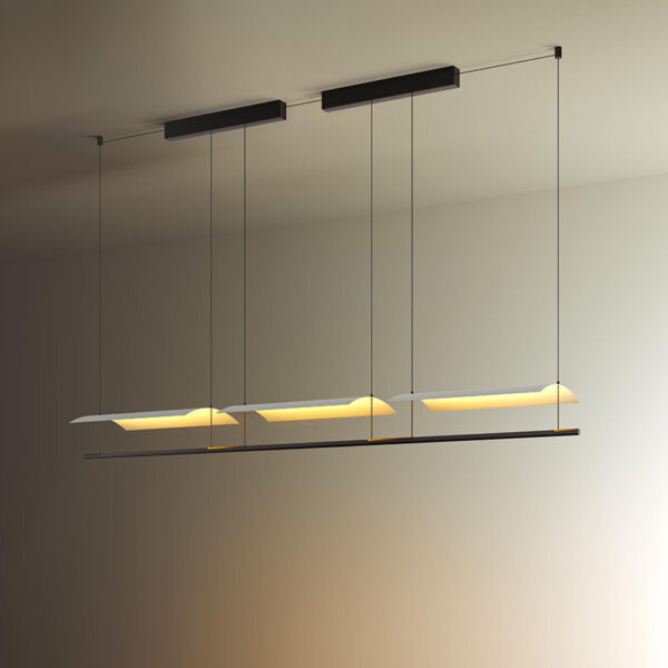 Linear Iron LED Pendant Lamp - 图片 3
