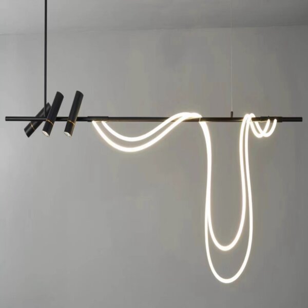 Long Strip Light Art Pendant Light - 图片 3