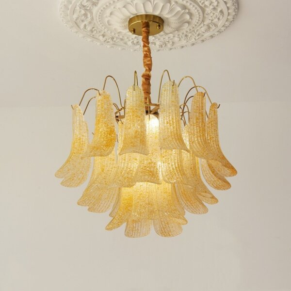 E14/E12 Iron Colorful Glass Pendant Lamp - 图片 3