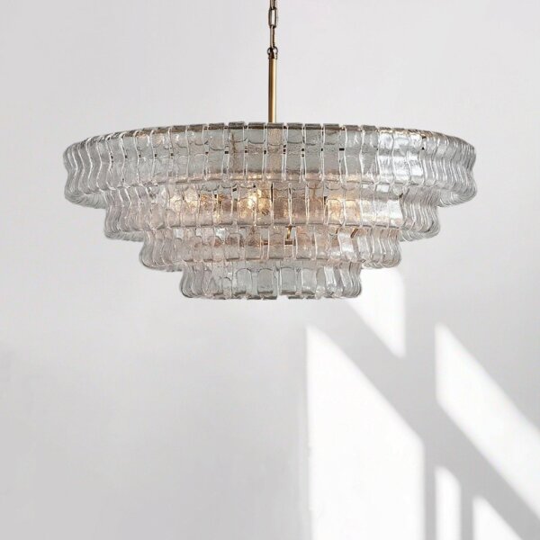 E14 Clear Smoke Grey Glass Pendant Light - 图片 3