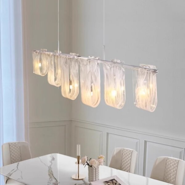 1-19 Heads U-shaped Glass Pendant Light - 图片 3