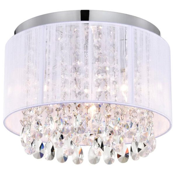 E14 Crystal Round Ceiling Lamp - 图片 3