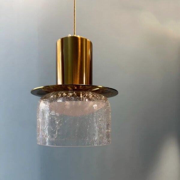 H12CM Cracked Glass Pendant Light - 图片 3