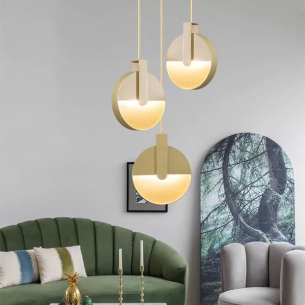 D28CM Iron Copper Pendant Light - 图片 3