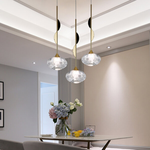 H36CM Golden Crystal Pendant Light - 图片 3