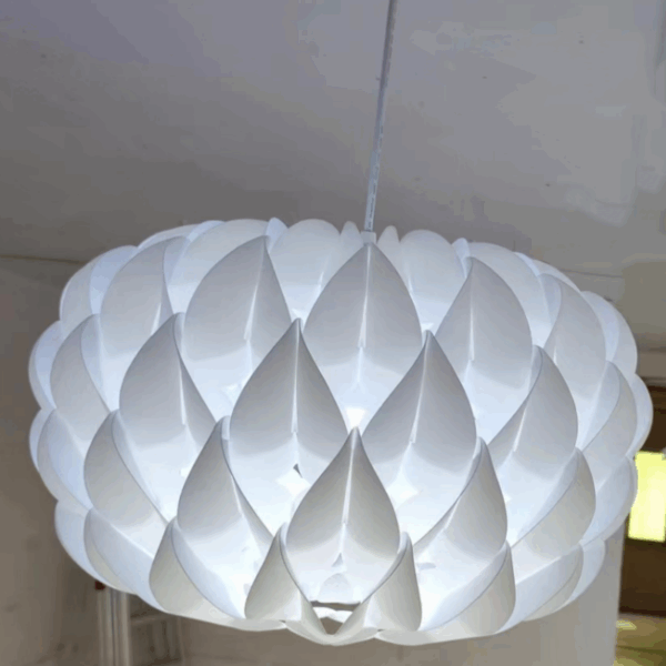 White Crown Acrylic Pendant Lamp - 图片 4