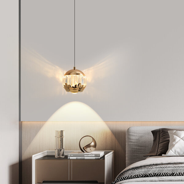 H16cm Acrylic Aluminum Pendant Light - 图片 4