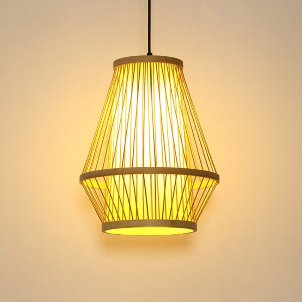 E26/E27 Farmhouse Wood Pendant Lamp - 图片 3