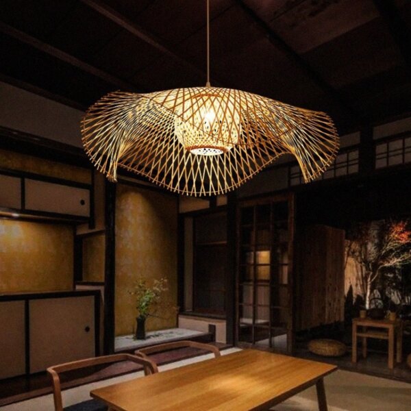 E27/E26 Luxury Wood Pendant Lamp - 图片 4
