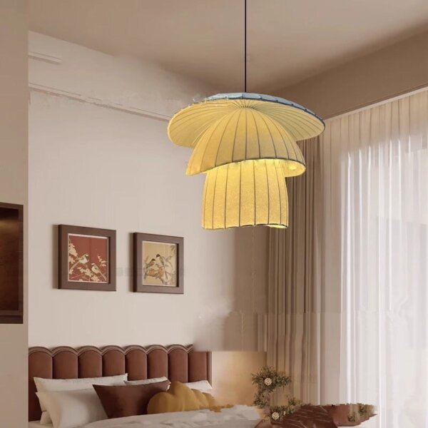 H30CM Warm White Silk Pendant Light - 图片 4