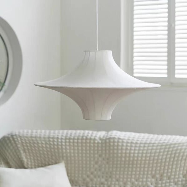 H35CM Silk Fabric Pendant Lamp - 图片 4