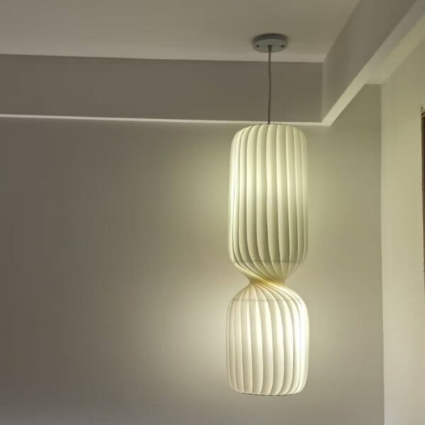 H120CM Silk Lantern Pendant Lamp - 图片 4