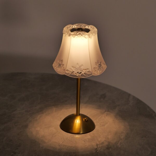 H32cm USB Pink Rose Table Light - 图片 4