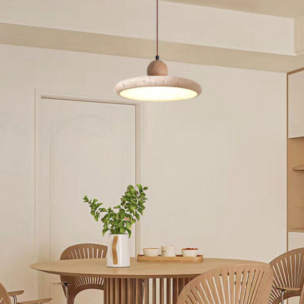 D30cm Wabi Sabi Stone LED Pendant Lamp - 图片 4