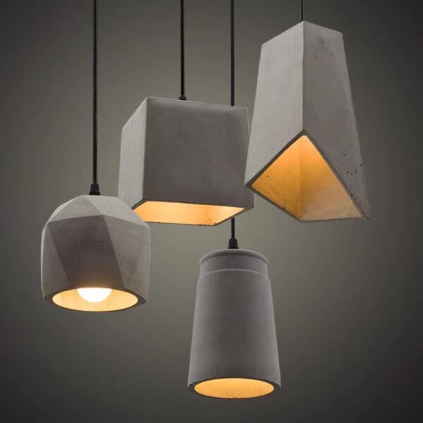 Cement LED Hanging Pendant Lamp - 图片 4