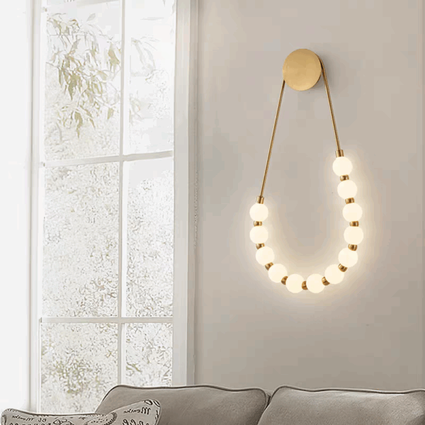 Iron Acrylic Ball LED Wall Lamp - 图片 4