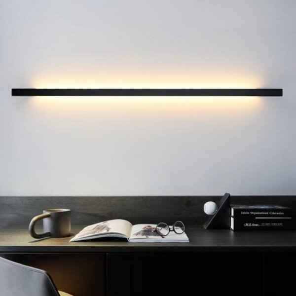 Iron Silicone LED Linear Wall Lamp - 图片 4