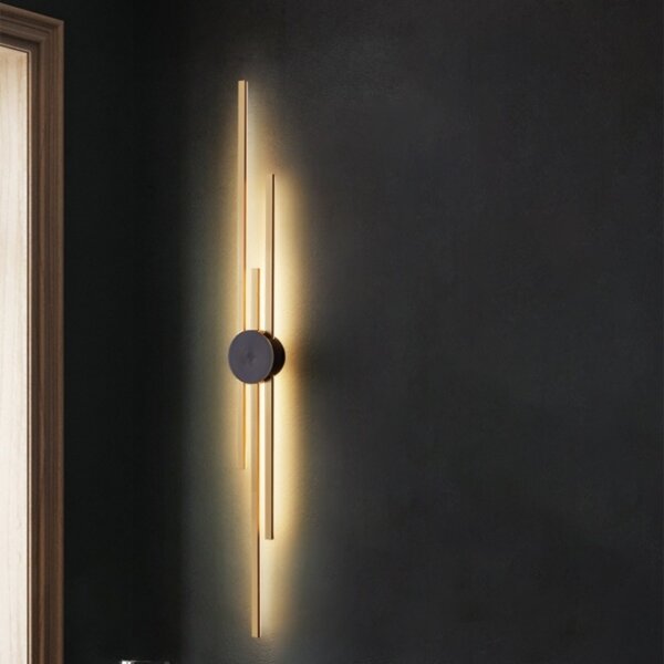 Full Copper Long Linear Wall Light - 图片 4