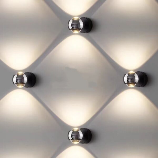 D10cm Rotated Iron Acrylic Wall Lamp - 图片 5