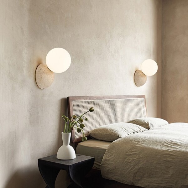 G9 Travertine Round Ball LED Wall Lamp - 图片 4