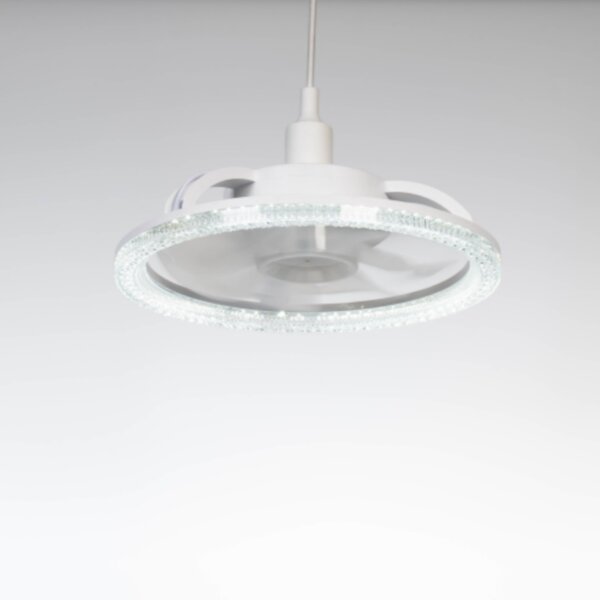 D31cm Metal PC Ceiling Fan Light - 图片 4