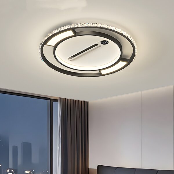 W70cm Iron Acrylic Ceiling Fan Light - 图片 4