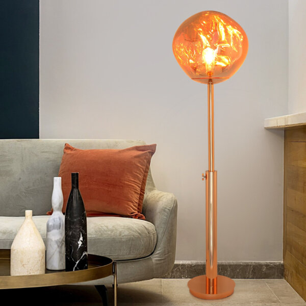 H145cm Metal PVC Lava LED Floor Lamp - 图片 4